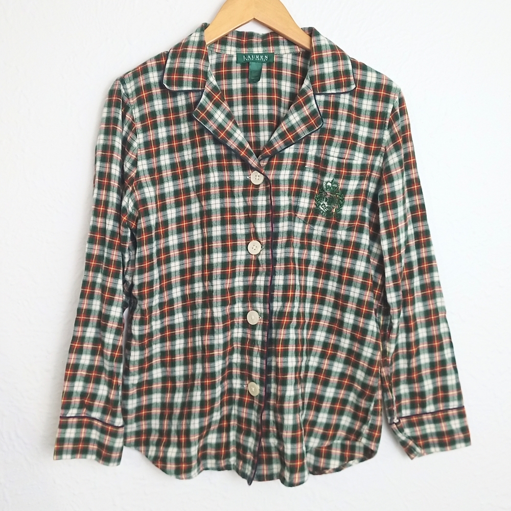 Lauren Ralph Lauren Cotton PJ Top Size M